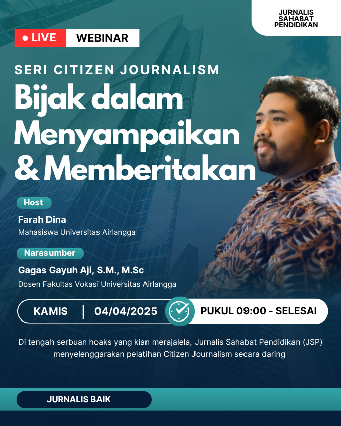 Biru dan Putih Modern Webinar Bisnis Instagram Post